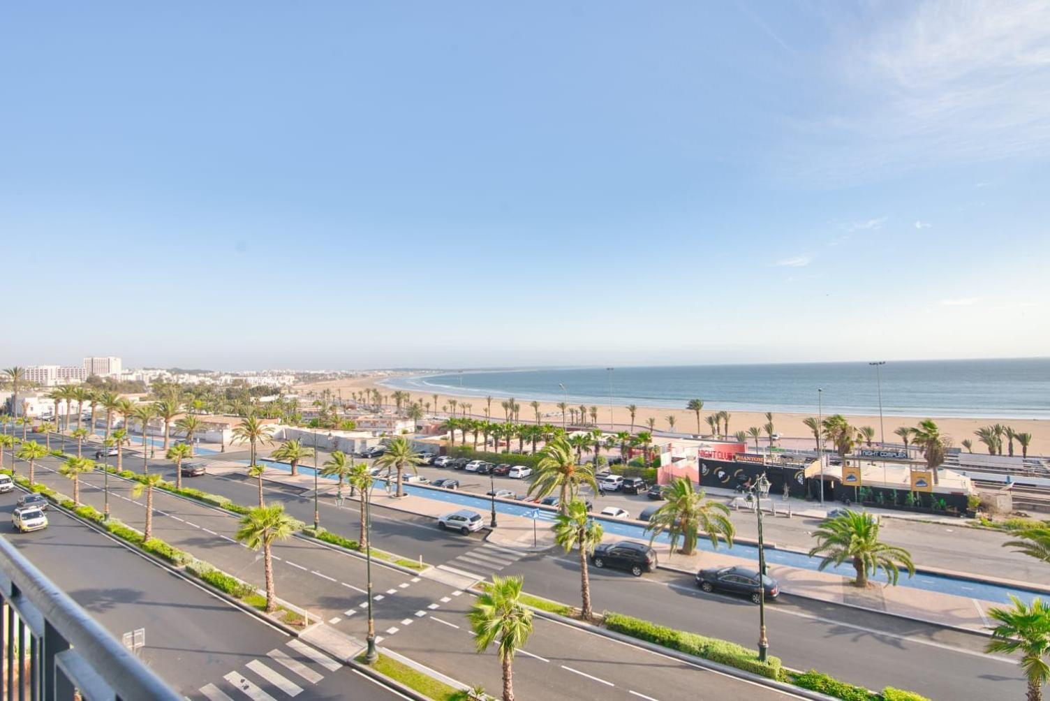 Luxury Seafront Apartment 101Sqm With Wi-Fi And Parking Agadir Extérieur photo