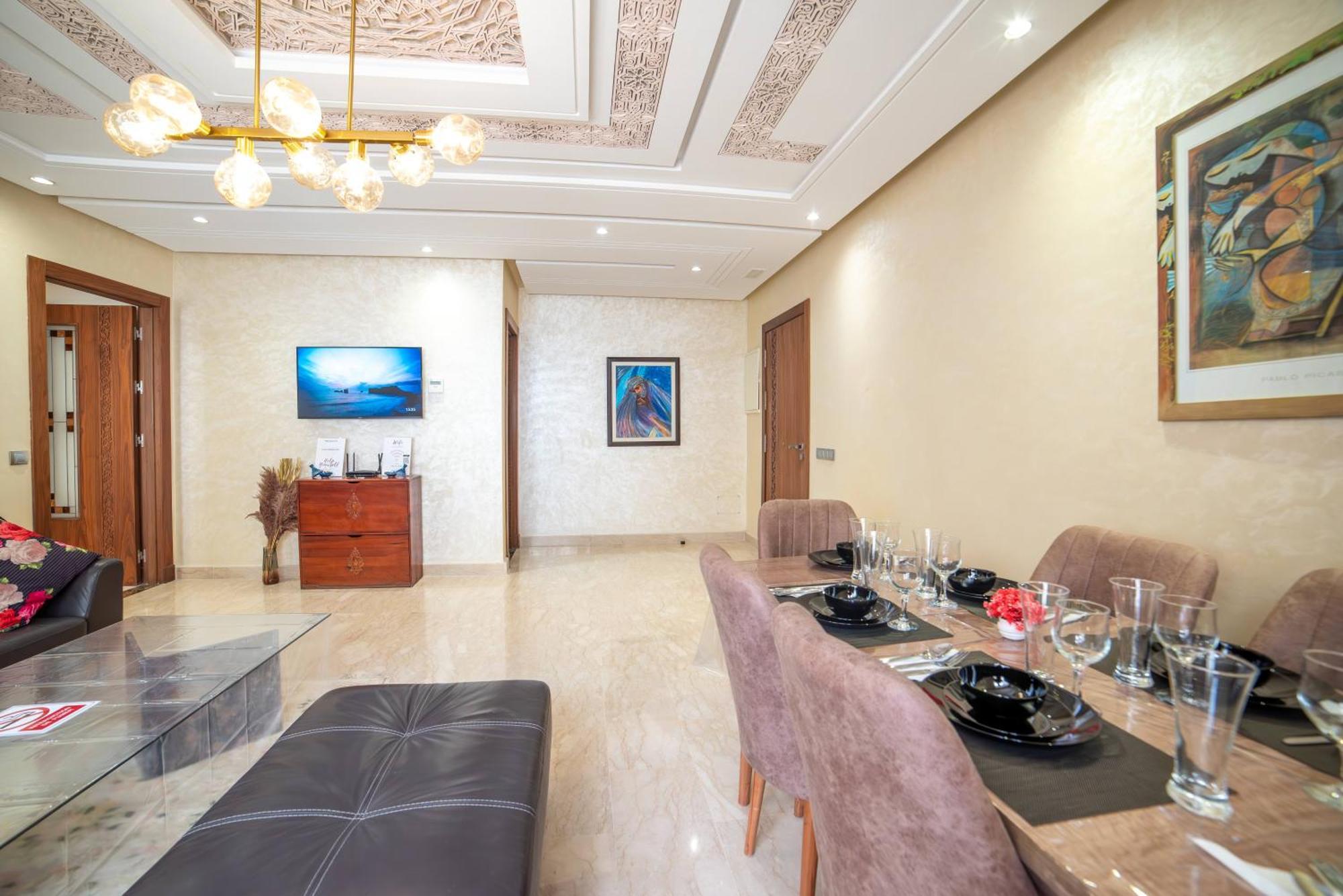 Luxury Seafront Apartment 101Sqm With Wi-Fi And Parking Agadir Extérieur photo